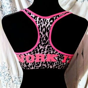 Joe Boxer  Sports bra pink white leopard